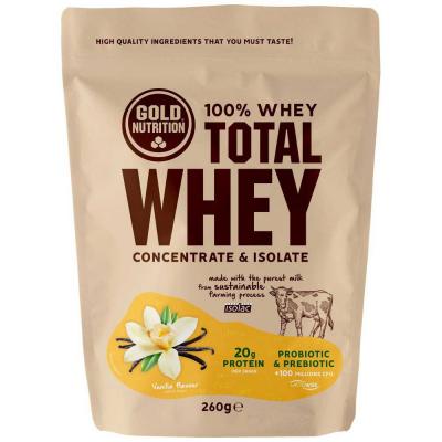 GOLD NUTRITION Total Whey Batido Choco-avellana 260 Gr Gn MKP taille UNICA