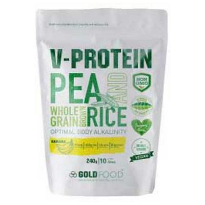 GOLD NUTRITION Prot&eacute;ine V&eacute;gane GoldNutrition V-Protein Kombucha Banane 240g