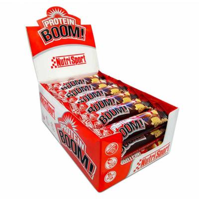 NUTRISPORT  Protein Boom 13g 24 Units Chocolate And Peanut Energy Bars Box Multicolore 