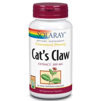 SOLARAY  Griffe de Chat 200 mg 30 G&eacute;lules V&eacute;g&eacute;tales