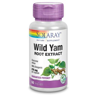 SOLARAY  Wild Yam 60 Units Woman Blanc,Violet