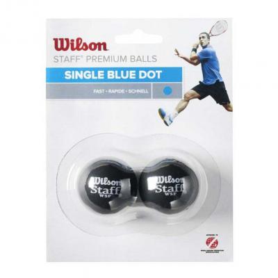 WILSON Balles squash  Staff Squash 2 Ball Dot - Taille :Taille unique