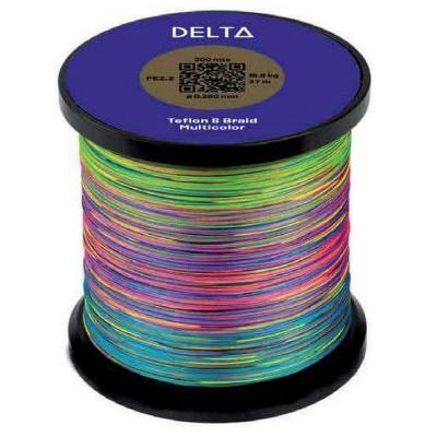 DELTA  Teflon 8 Braid 300 M Braided Line Multicolore 0.145 mm
