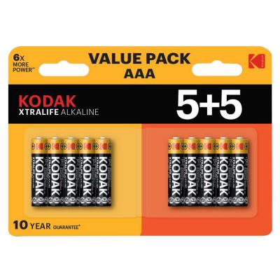 KODAK  Xtralife Alkaline Aaa Battery 10 (5 5 Pack)