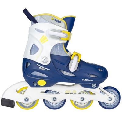 NIJDAM  Adjustable Inline Skates Blanc,Bleu EU 30-33