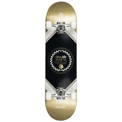 PLAYLIFE  Skateboard Hardcore Gold 8.0&acute;&acute; 