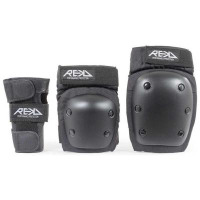 REKD PROTECTION Set de protection complet REKD Heavy Duty Triple Pad Set Small Noir