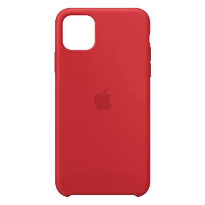 Coque en silicone pour iPhone 11 Pro Max Rouge
