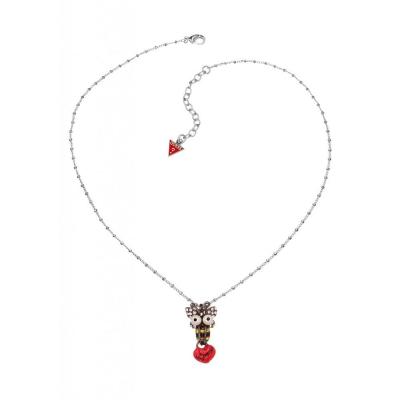 GUESS  Collier avec Pendentif Abeille et C&oelig;ur Acier Femme