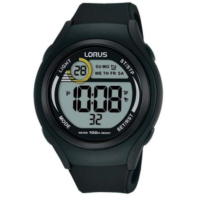 LORUS  Mixte Digital Quartz Montre avec Bracelet en Silicone R2373LX9