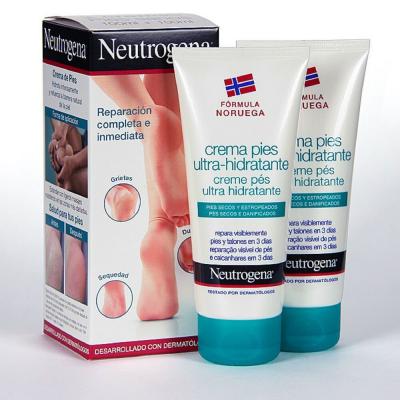 NEUTROGENA Cr&egrave;me hydratante pour les pieds  peau s&egrave;che (2 x 100 ml)