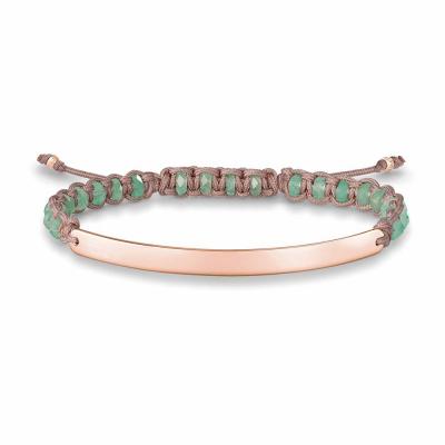 THOMAS SABO Bracelet Femme  LBA0054 (21 cm) - Couleur:Verde
