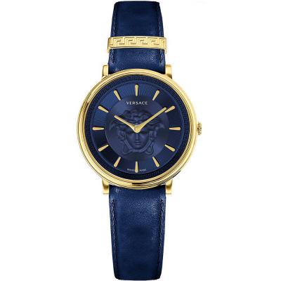 VERSACE  Watches Ve8103721 Watch Bleu,Dor&eacute;