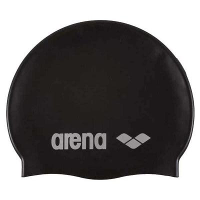 ARENA Bonnet de bain  Classic Silicone Noir Taille unique
