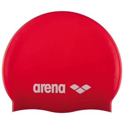 ARENA Bonnet de natation  Classic (silicone) - Red/White