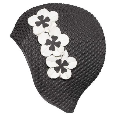 FASHY  bonnet de bain en caoutchouc pour femme noir noir