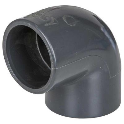 GRE  Pvc Elbow Solvent Socket 90&ordm; Pn16 Gris 50 mm
