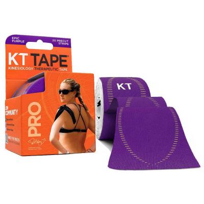 KT TAPE  Kt Pro Bande Pr&eacute;d&eacute;coup&eacute; 20x25cm Epic Purple 5M 20uts