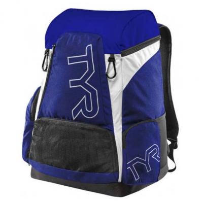TYR Sac &agrave; dos de natation  Alliance 45L bleu blanc