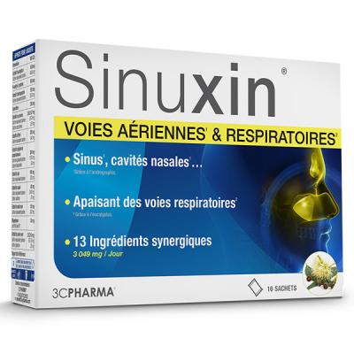 3C PHARMA Sinuxin Voies A&eacute;riennes & Respiratoires 16 Sachets