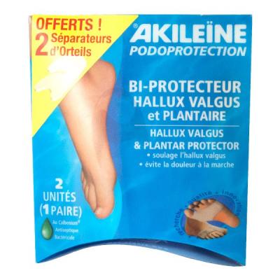 ASEPTA Akile&iuml;ne Podoprotection BiProtecteur Hallux Valgus Et Plantaire Taille S x 1 Paire