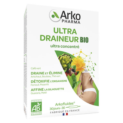 ARKOPHARMA  Arkofluides - Ultra draineur bio x30 Ampoules