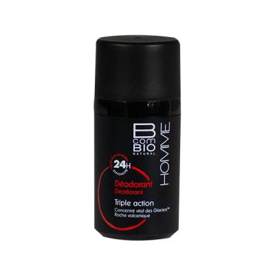 BCOMBIO  HOMME - D&eacute;odorant Triple Action Bille, 50ml