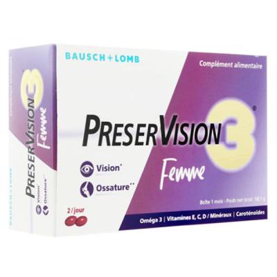 BAUSCH + LOMB PRESERVISION 3Femme boite 1 mois 58,1g