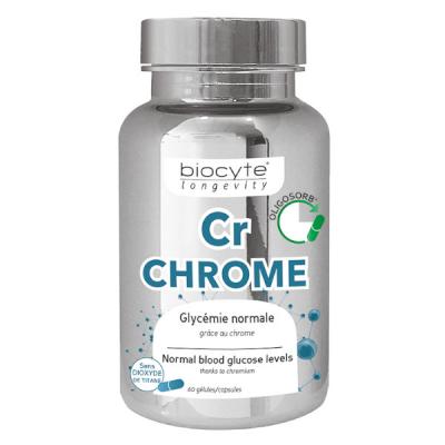 BIOCYTE  Longevity Min&eacute;raux - Cr chrome 60 g&eacute;lules