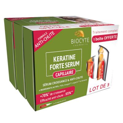BIOCYTE  K&eacute;ratine Forte - S&eacute;rum anti-chute, 15x9ml
