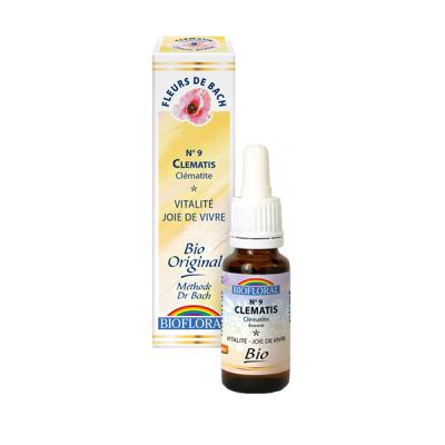 BIOFLORAL Fleur De Bach Elixir Clematis n&deg;9 Cl&eacute;matite 