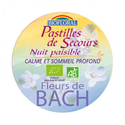 BIOFLORAL Pastilles de secours nuit paisible Bio format familial - 50 g