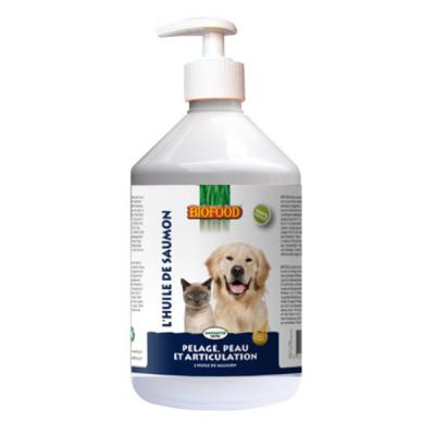 CHADOG Biofood - Huile de saumon pour chien et chat : 500ml