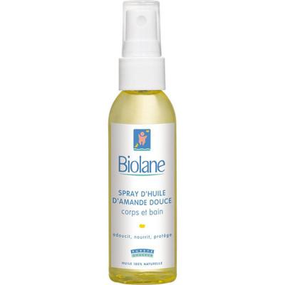 BIOLANE Huile D'amande Douce Corps Et Bain  - Le Spray De 75 Ml