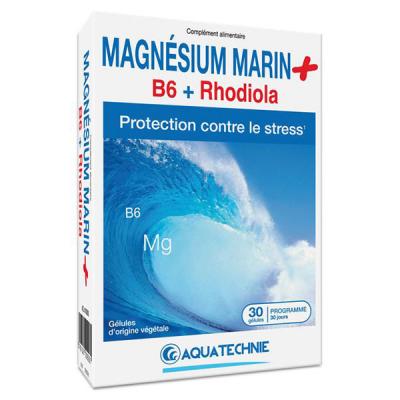 BIOTECHNIE  Magn&eacute;sium Marin B6 Rhodiola 30 G&eacute;lules - Bo&icirc;te 30 g&eacute;lules