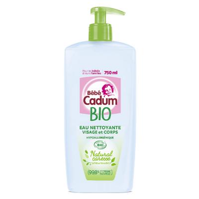 CADUM Natural Caresse Eau Nettoyante Hypoallerg&eacute;nique certifi&eacute;e BIO pour B&eacute;b&eacute; - 750 ml