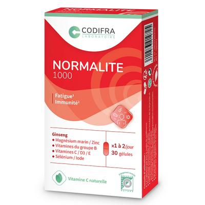 CODIFRA  normalite 1000 tonus et d&eacute;fenses naturelles 30 g&eacute;lules