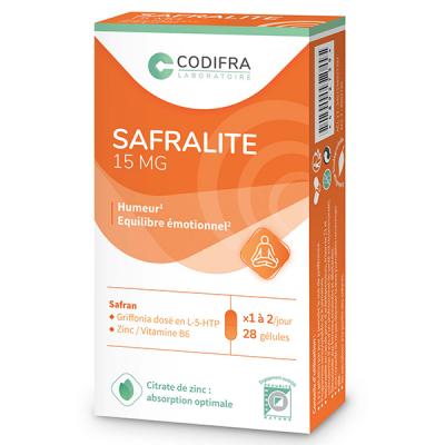 CODIFRA Safralite Amelioration De L'humeur 28 Gelules 15mg 