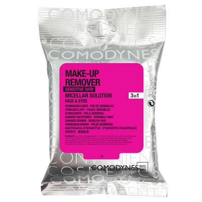 COMODYNES  Make up remover eau micellaire peau sensible lingettes x 20