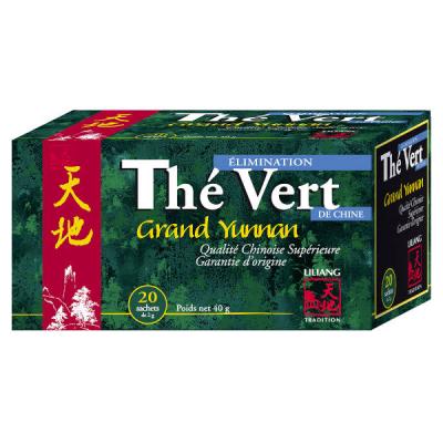 DAYANG  Th&eacute; vert de chine bio 20 sachets