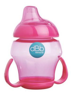 DBB REMOND  - Babytasse avec bec en silicone 4 mois + Rose