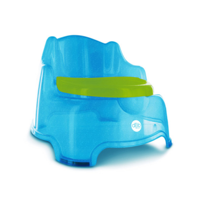 DBB REMOND  Fauteuil Pot B&eacute;b&eacute; 3en1 Fauteuil Pot et Marchepied Coloris Bleu paillet&eacute; 