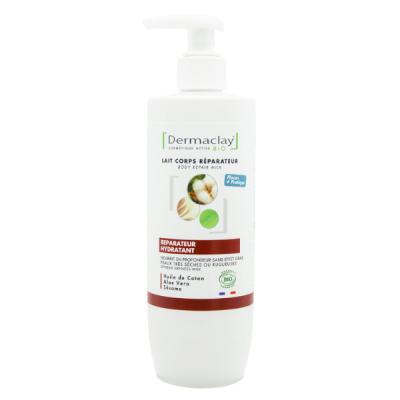 DERMACLAY Lait Corps Reparateur Hydratant Bio Peaux Tres Seches 400ml 