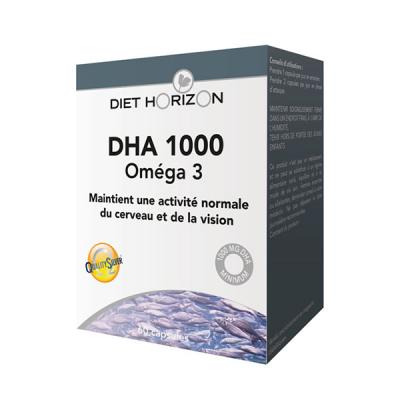 DIET HORIZON Dha 1000 Omega 3 60 Capsules 
