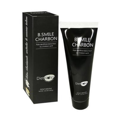 DIETWORLD B Smile Charbon Pate Dentifrice Blancheur Gout Menthe 100g Diet World