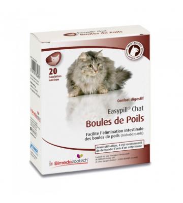 EASYPILL  Boules de Poils Chat boulettes de 2g boite de 20
