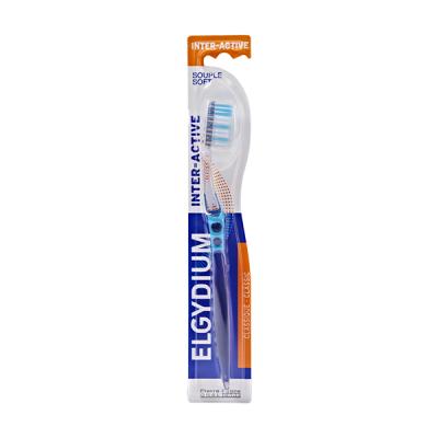 ELGYDIUM  INTER-ACTIVE - Brosse &agrave; Dents Souple, 1 unit&eacute;