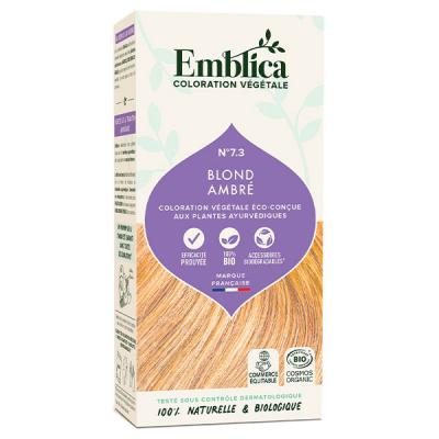 EMBLICA  Coloration Vegetale Blond Ambre N&deg;7.3 100g
