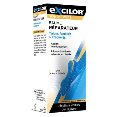 EXCILOR  Baume R&eacute;parateur Talons Fendill&eacute;s et Craquel&eacute;s 50 ml