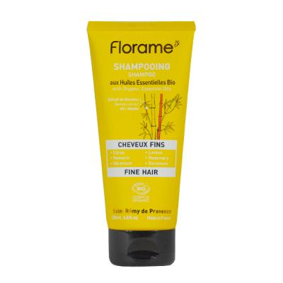 FLORAME Shampoing Cheveux Fins aux huiles essentielles sans sulfates 